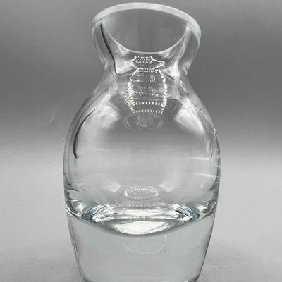 Crate & Barrel Small Glass June Bud Vase Made in Poland
