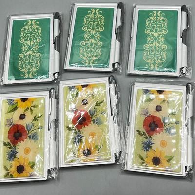 Lot of Unused & Sealed Metal Cover Notepad & Pens