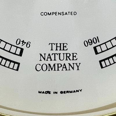 The Nature Company Weather Instruments Hanging Brass Barometer with Screws & Pamphlet