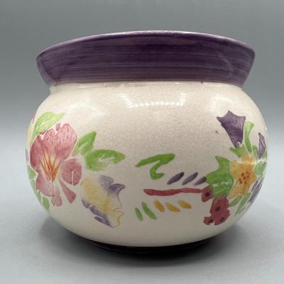 Small Ceramic Pottery Light Color Pattern Garden Home Decor Planter