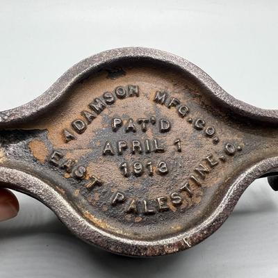 Vintage Adamson Mfg. Co. Cast Iron Tire Repair Vulcanizer