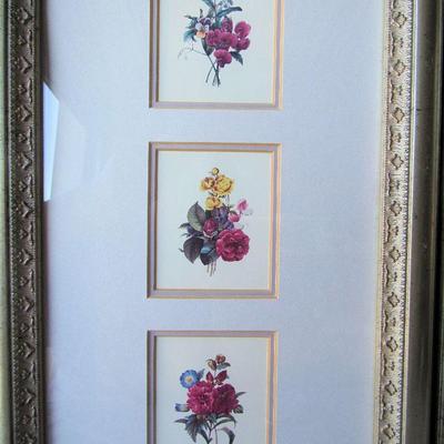 2 Floral Framed Pictures