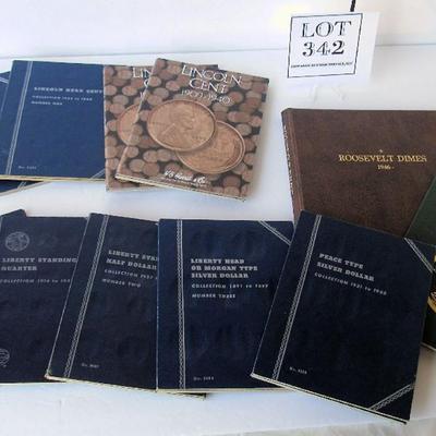 Lot of Empty Coin Books
