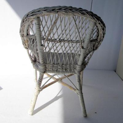 Older Wicker Doll Chair