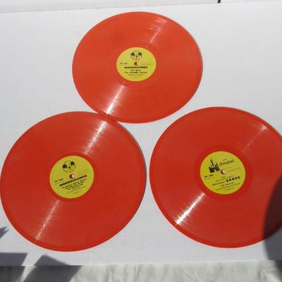 3 Vintage Walt Disney 78 RPM Records, Peter Pan, Mousekedances and Mouseketunes