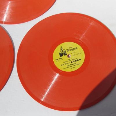 3 Vintage Walt Disney 78 RPM Records, Peter Pan, Mousekedances and Mouseketunes