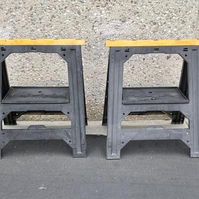 Sawhorse Pair - Heavy Duty Plastic