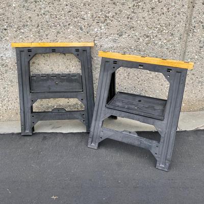 Sawhorse Pair - Heavy Duty Plastic