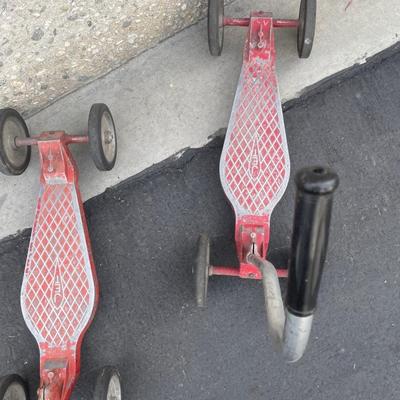 Vintage 1940's Temco Jet Boy Scooter Pair