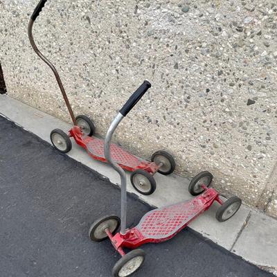 Vintage 1940's Temco Jet Boy Scooter Pair