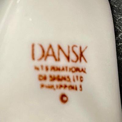 Dansk Sage Song 4" Duck Goose Blue Green Floral design ceramic figurine
