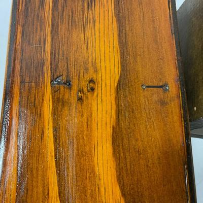 Vintage "Knock on Wood" Co. Recipe Box & wood rectangular box