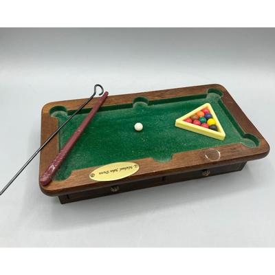 Retro Small Billiards Pool Table Keepsake Displayable Novelty Drawer