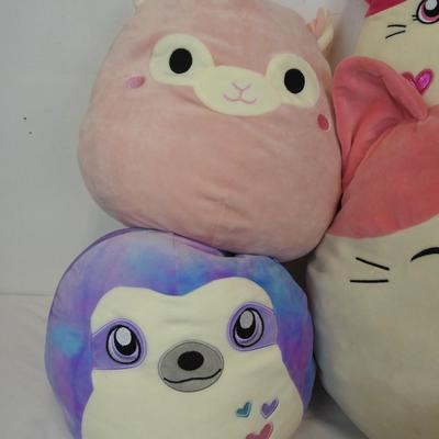 Squishmallow Stuffed Animal Toys Lot of 8: Cats, Otter, Bunny, Squirrel, etc.