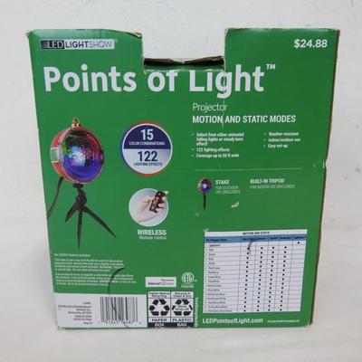 Christmas Lightshow Projection Points of Light-122 Programs. No remote or stand.