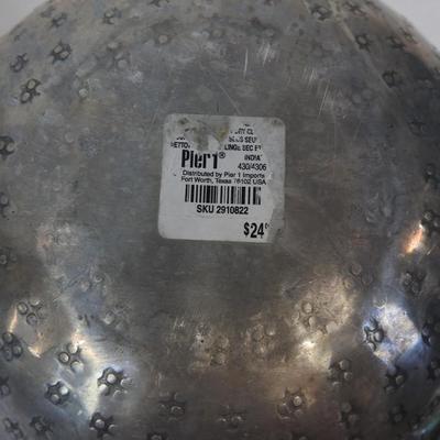 2 pc Metal Kitchen Party: Metal Beverage Tub & Serving Bowl