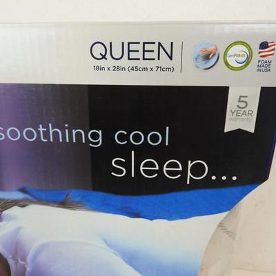 Novaform Gel Memory Form Pillow, Standard/Queen Size, gently used