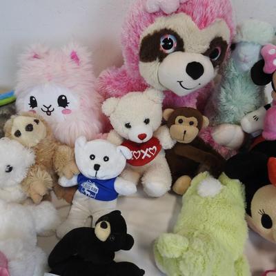 24 pc Stuffed Animal Toys: Minnie Mouse, Bears, Monkeys, Tinkerbell, etc