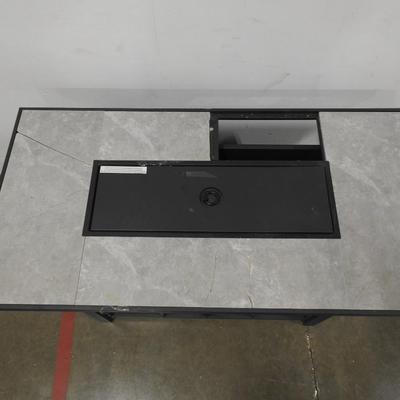 Propane Firepit Table by Topeakmart. Ceramic Table top. Cracked & missing piece