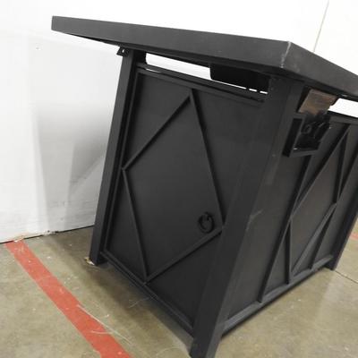 Propane Firepit Table by Topeakmart. Ceramic Table top. Cracked & missing piece