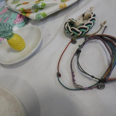 13 pc Pineapple, Melon Backpack, Bracelets, Purse, Zipper Pouches, etc.