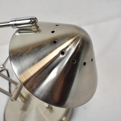 Metal Adjustable Desk Lamp, 2 Brightness Settings, 27" Tall
