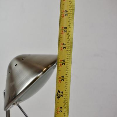 Metal Adjustable Desk Lamp, 2 Brightness Settings, 27" Tall