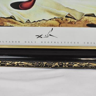 Salvador Dali Geopoliticus Child Art Print in Frame 31" x 25"