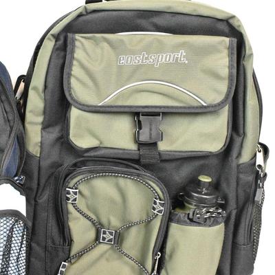 3 Eastsport Multipurpose Sport Backpacks with Coordinating Water Bottles, New