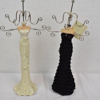 Set of 2 Fashion Mannequin Decor & Jewelry Display and Organization