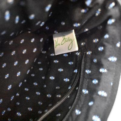 Vera Bradley Blue and Black Quilted Fabric Handbag, New with Care Tag