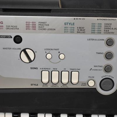Yamaha Electric Keyboard, E203 with Sound Effects and Recording, Tested Works