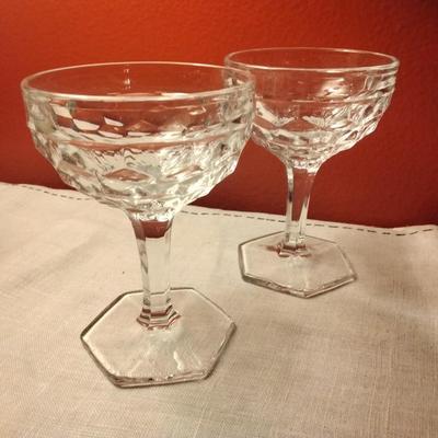 Low Sherbet American Clear by FOSTORIA
