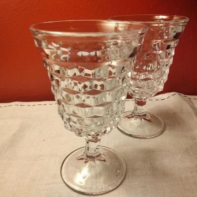 Low Water Goblet American Clear by FOSTORIA