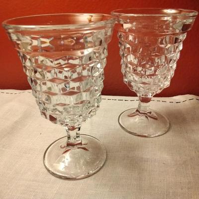 Low Water Goblet American Clear by FOSTORIA