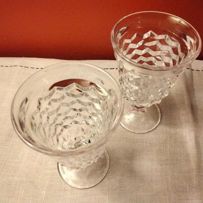 Low Water Goblet American Clear by FOSTORIA
