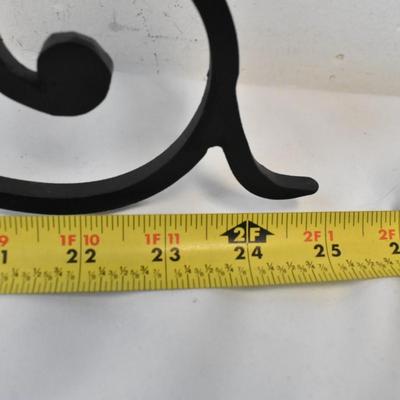 3 Candle Holders, Black Cast Iron in Great Shape, 3 Different Styles