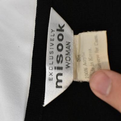Wonem's 1x-3x Clothing: 1-Black Top, 3 Jackets, 1 Sleeveless Top, Misook