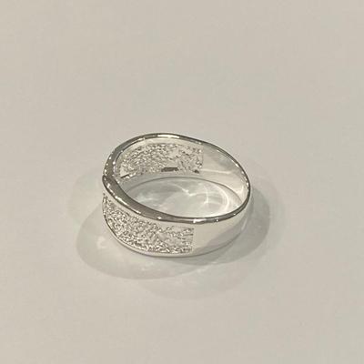 Sterling Silver Crossover Ring
