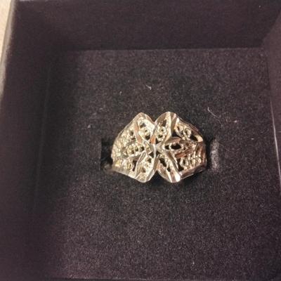 Diamond Cut 925 Ring Size 6