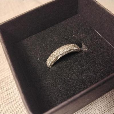 Marcasite Sterling Silver Ring Size 6