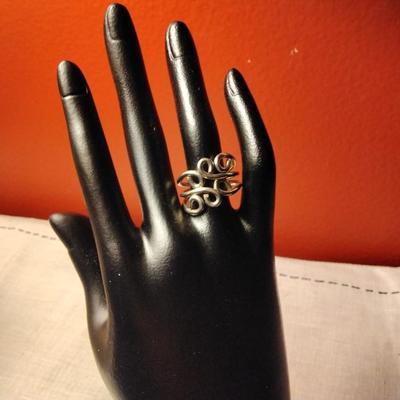 925 Braided Ring Size 8.5