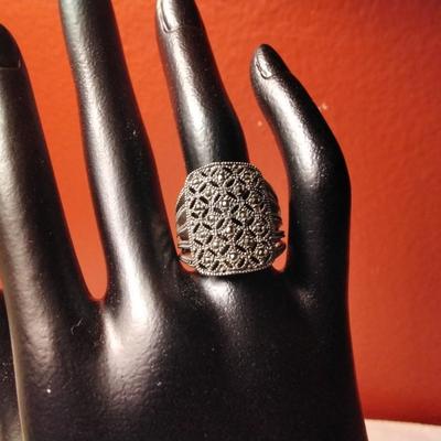 Marcasite 925 Ring Size 7.5