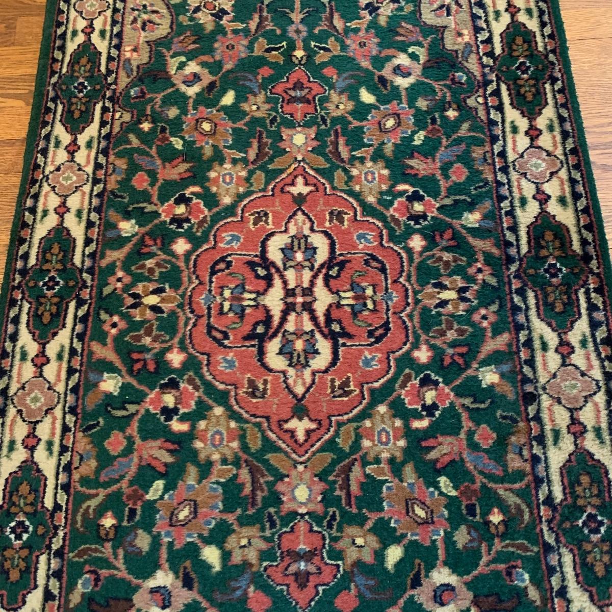 Large Green Runner Rug (MB-KW) | EstateSales.org