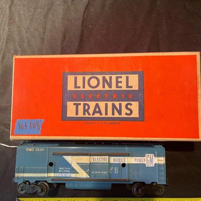 Lionel el. Trains "operating generator car"