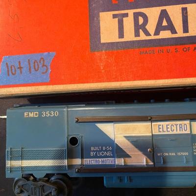 Lionel el. Trains "operating generator car"