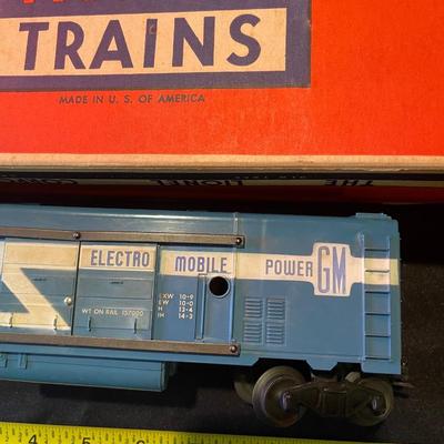 Lionel el. Trains "operating generator car"