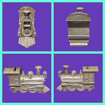 Vintage Mickey Mouse Toy Car & Silver Plate Train Bank