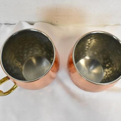 2 Godinger Copper Mugs