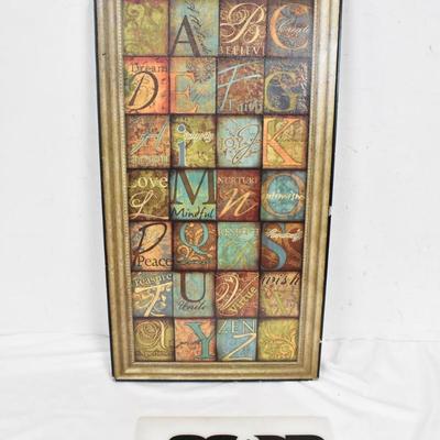 Rectangular Wall Decor, Alphabet